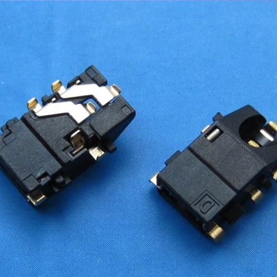 耳機座3.5mm phone jack 沉板 DIP type 上斜口